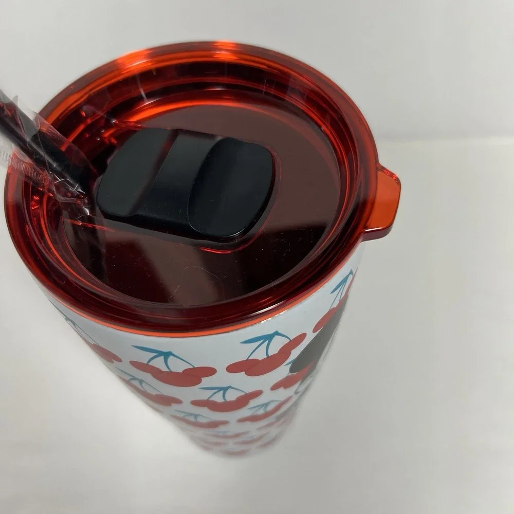 Disney Mickey Mouse With Cherries Stainless Steel‎ Tumbler
